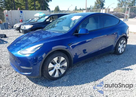 2020 Tesla Model Y Long Range Dual Motor All-Wheel Drive из США, поврежденный, VIN 5YJYGDEE8LF031142